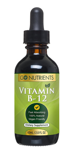 Vitamin B12 Sublingual Liquid Drops - Methylcobalamin 3000 M