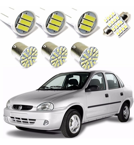 Kit Lâmpada Led Gm Corsa Sedan 1996 1997 1998 1999 2000 2001