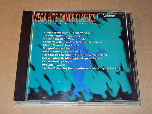 Mega Hits Dance Classics Vol 4 Cd