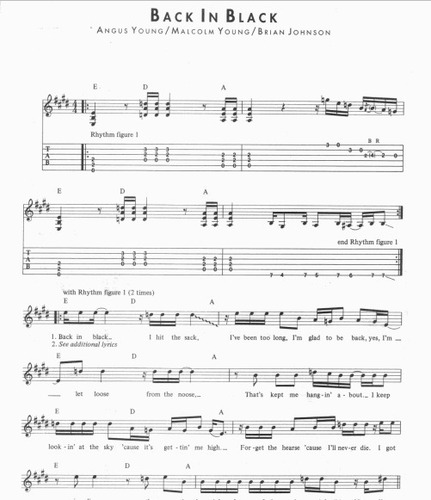 Ac Dc Anthology - Tablatura Y Partitura Guitarra Hard Rock
