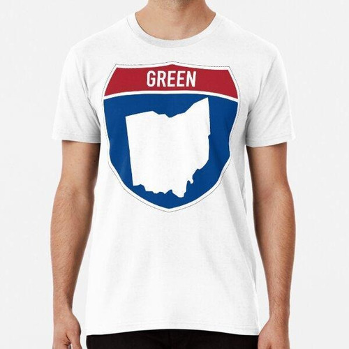 Remera Green Ohio - Oh Road Trip Interstate Highway Sign Vac