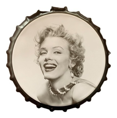 Cuadro Metálico Forma De Tapa  Diseño  Marilyn/ Runn