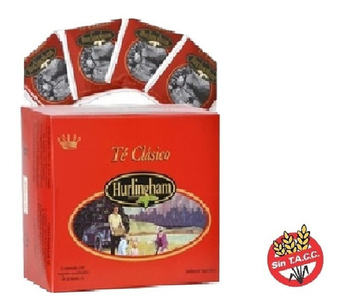 Té Clásico Sin T.a.c.c Hurlingham X 100 Saquitos Ensobrados