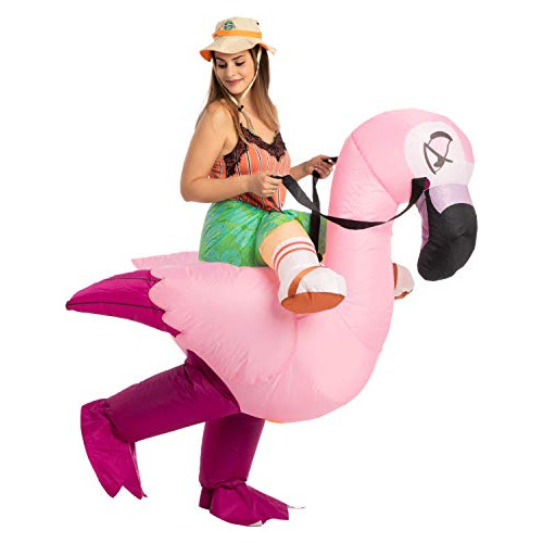 Traje Inflable De Halloween Ride Un Paseo De Flamenco T...