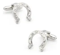 Comprar Set Colleras Gemelos Herradura Caballo 100% Acero
