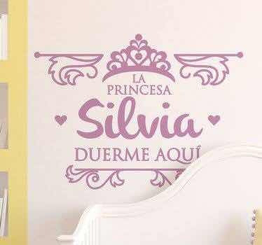 Vinil Decorativo Princesa Para Cuarto De Niña