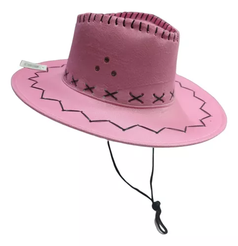 Gorro Sombrero Cowboy Tela Cotillon Disfraz Halloween