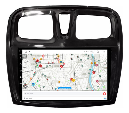 Multimidia Sandero 15/19 9p Qled Android Carplay 2gb 32gb