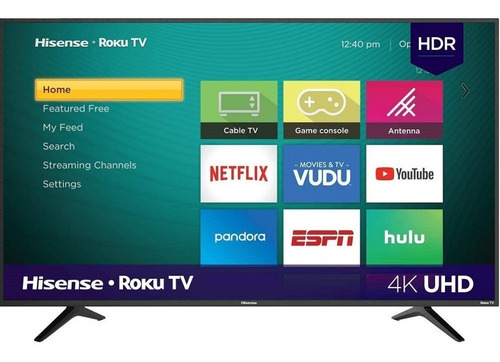 Smart TV de 58" Hisense H6500E Series 58H6550E con pantalla LED 4K