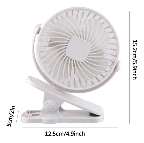 Q Pinza Para Escritorio S Fan Con Carga Usb, Tamaño