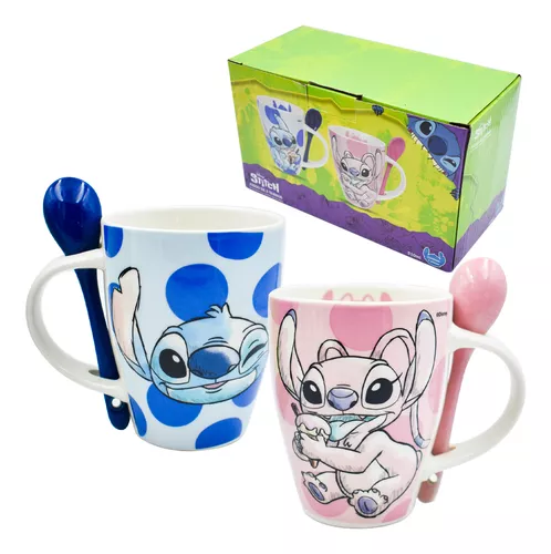 Stitch Y Angel Set De Tazas Pareja – Accesorios-Mexicali