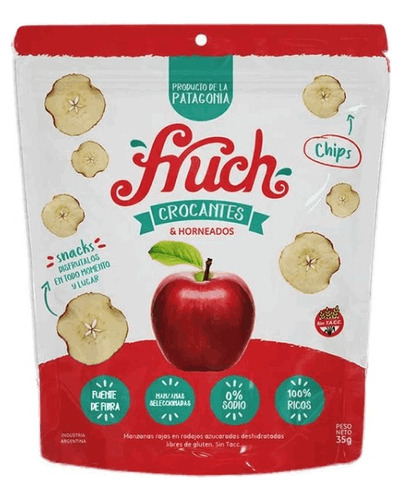 Manzanas Deshidratada Crocantes Y Horneadas Pack X3 Fruch 