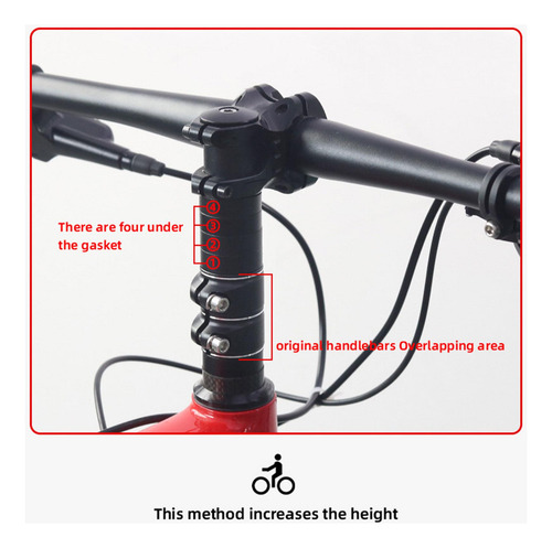 Extensor De Vástago De La Horquilla De Bicicleta 13 Cm