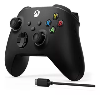 Controle Gamer Xbox Series Sem Fio E Cabo Usb Premium Preto