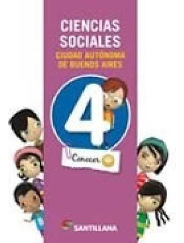 Libro - Ciencias Sociales 4 Santillana Conocer + Ciudad Aut