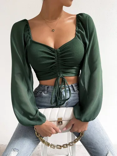 Blusas Cortas Manga Larga MercadoLibre