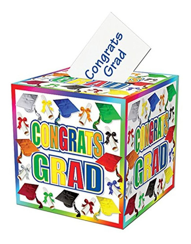 Caja Para Tarjeta De Graduación - Multicolor. Marca Pyle
