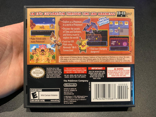 Pokemon: Mystery Dungeon - Explorers Of Darkness Nintendo Ds (Usado)