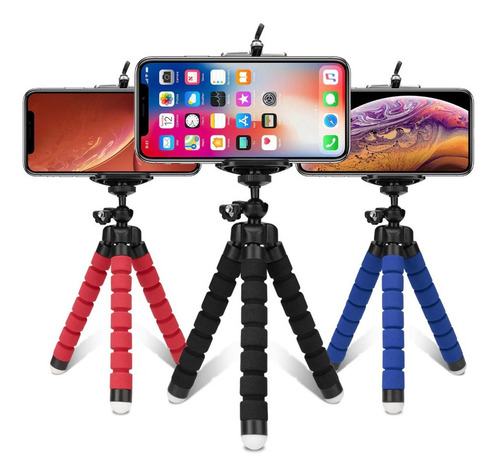 Imagem 4 de 10 de Mini Tripé Flexível Universal Suporte Para Câmera E Celular