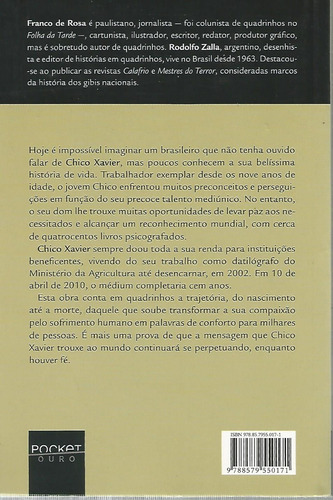 Livro - A Vida De Chico Xavier Em Quadrinhos - Pocket Ouro (Usado)