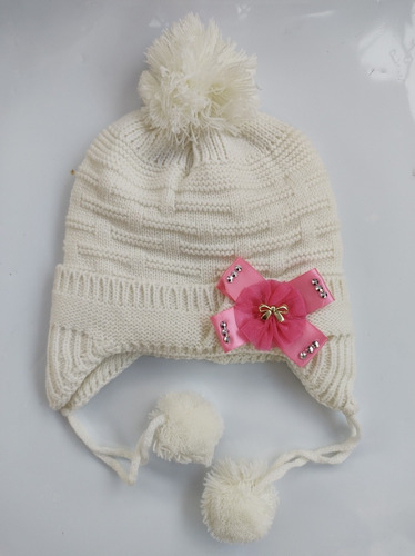 Gorro De Lana Para Bebés Y Niñas Forrado Con Piel