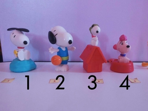 Muñecos De Snoopy De La Colección De Mcdonald's 