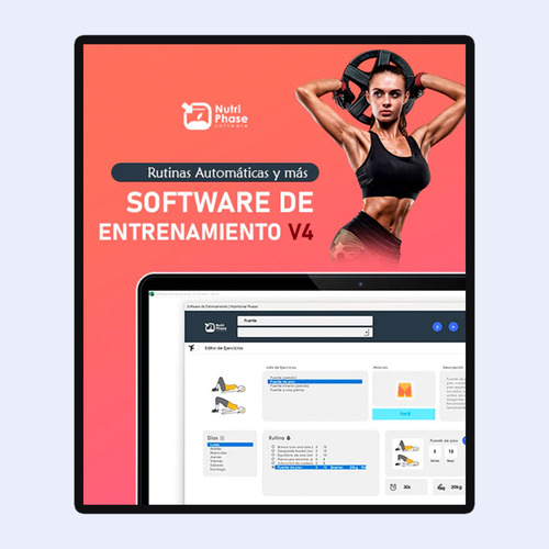 Software De Entrenamiento V4 Casa,gym, Gimnasio