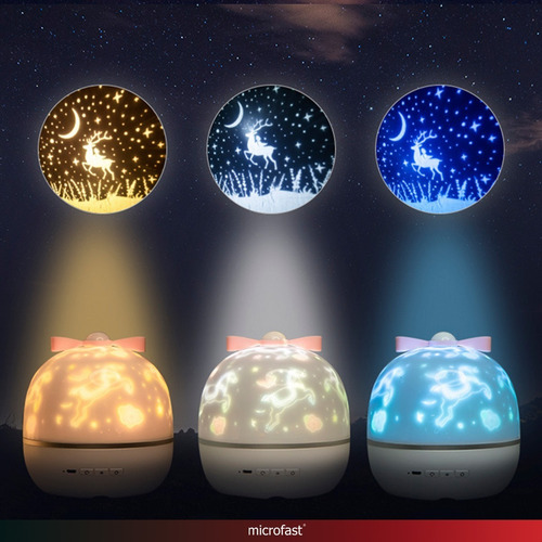 Velador Proyector Led Infantil Lampara Usb Luz De Noche