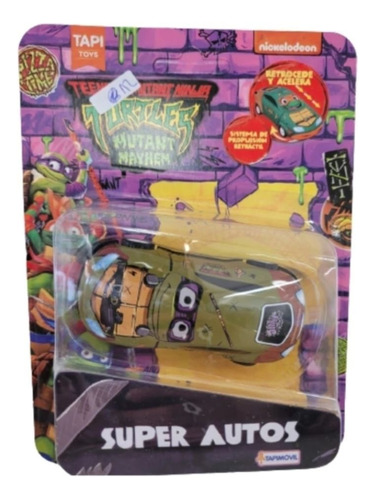Super Autos Tortuga Ninja Pull Back Tapimovil