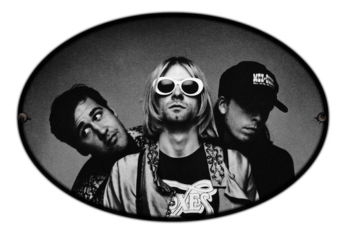 #91 - Cartel Decorativo Vintage Rock - Nirvana Kurt Cobain