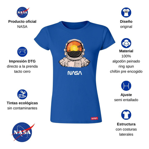 Playera Mujer Nasa Astronauta 675
