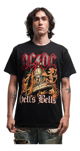 Camiseta Acdc Hells Bells Rock Activity
