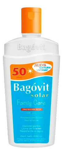 Protector Solar Bagóvit Solar Fps 50 X 200 Ml