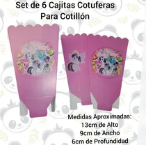 Comprar Set De 6 Cajas Cotuferas Para Cotillón My Little Pony