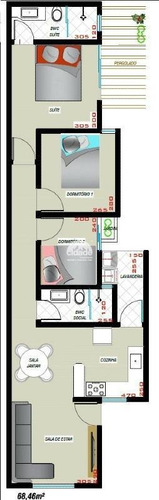 Imagem 12 de 12 de Casa Residencial À Venda, 2 Quartos, 1 Suíte, 2 Vagas, Florais Do Parana - Cascavel/pr - 13347