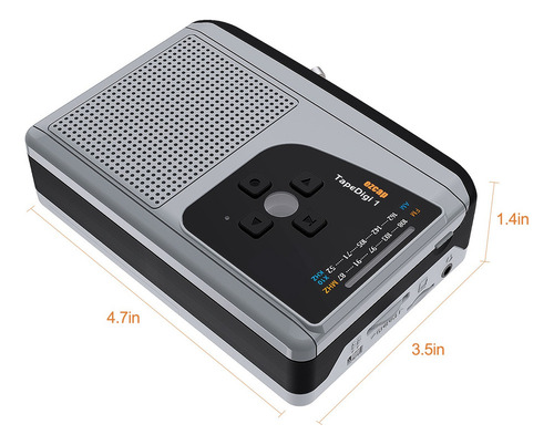 Set De Radio Am Player Cassette Jack Tape Ezcap234 Portátil