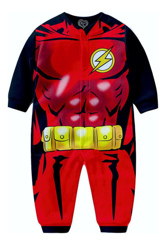 Macacão Pijama Personagens Super Herois Infantil