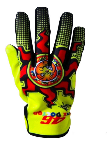 Guantes Para Moto Ciclismo Vr46 Valentino Rossi Sol Y Luna  