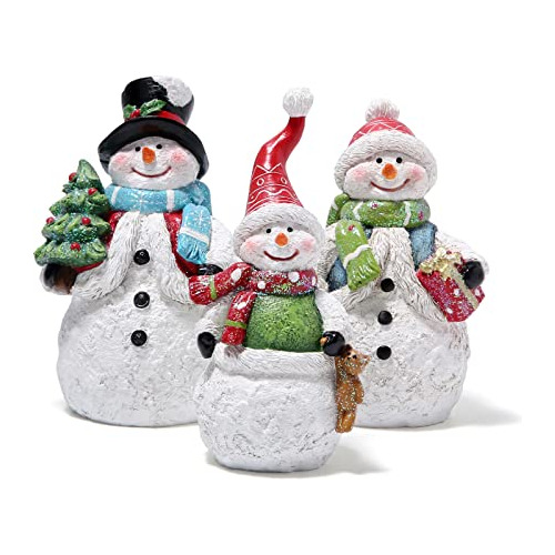 Conjunto De Decoraciones De Nieve Familia De Muñecos D...