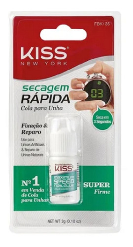 Cola Para Unhas Seca Em 3 Segundos Kiss Ny