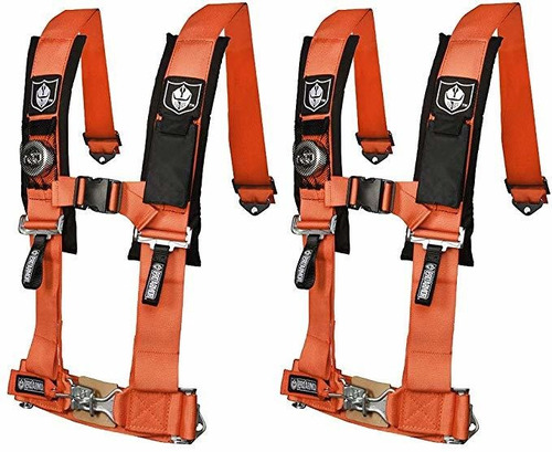 Pro Armor A114220or Orange 4-point Harness 2  Correas, Paque