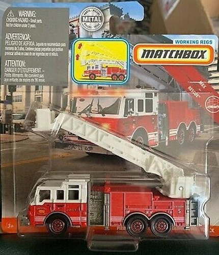 Autos Coleccion Matchbox Working Rigs Camion Bomberos 1:64