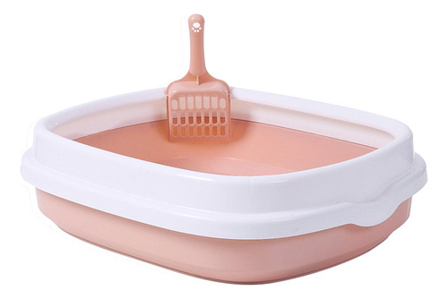 Caja De Arena Para Gatos Semicerrada Con Borde Alto Para