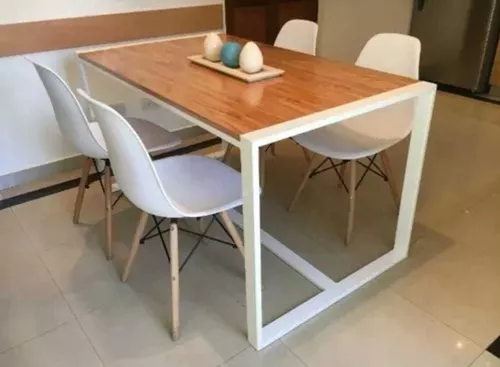 Mesa Comedor Diseño Hierro Y Madera 1.90x0.80 - $ 31.000,00 en Mercado  Libre  Diseño de mesas de madera, Diseño de mesas de comedor, Mesas de  comedor industriales