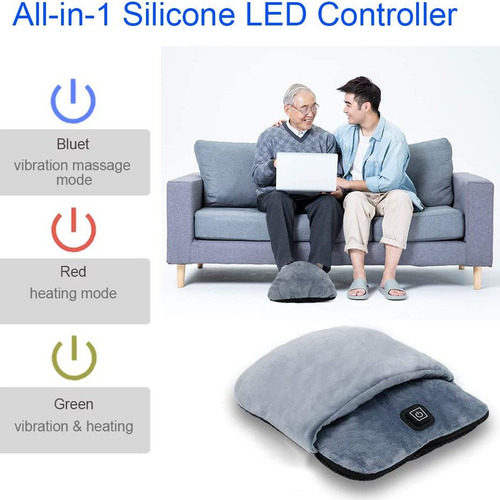 Calentador De Pies Kd0w, Extraíble Y Lavable Con Usb, Masaje