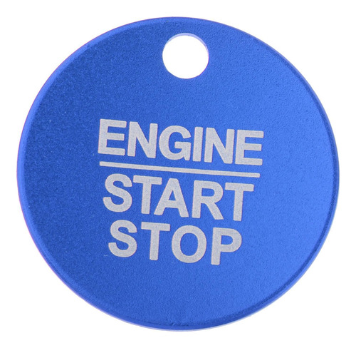 Car Start Stop Button Sticker Cover Trim Inicio Parada Azul