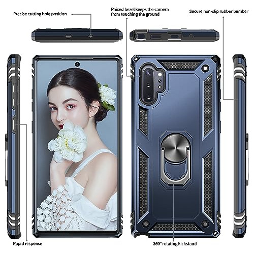 Funda Para Galaxy Note 10 Plus Note-10-plus Azul Grado Milit
