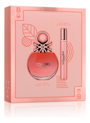 Perfume Benetton Rose Intenso Edt 80 Ml + Mega 10 Ml Mujer