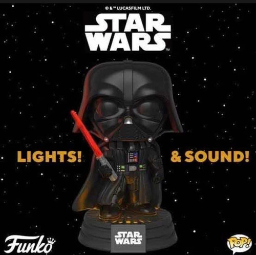 Funko Pop Darth Vader Luz Y Sonido Star Wars #343
