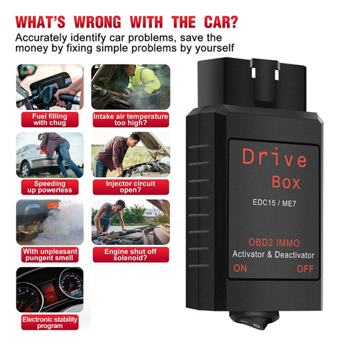 Desactivador Drive Box Edc15/me7 Obd2 Immo Activat Obd2 Driv